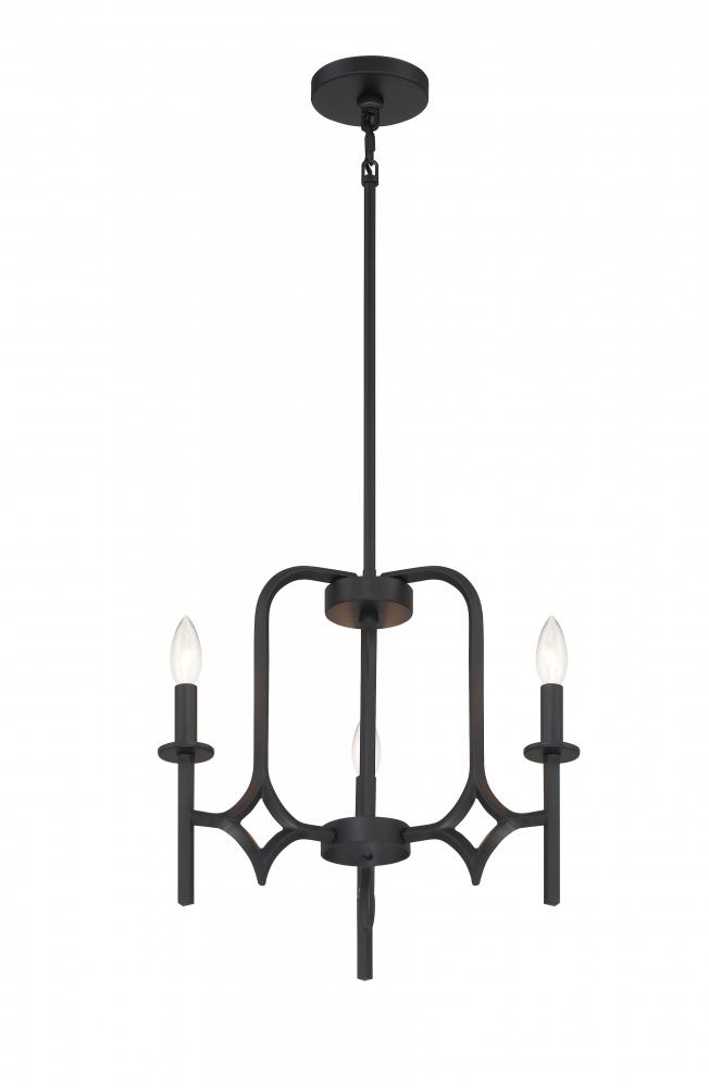 MUNCIE - 3 LIGHT CHANDELIER