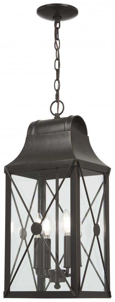 DE LUZ - 4 LIGHT OUTDOOR CHAIN HUNG LANTERN