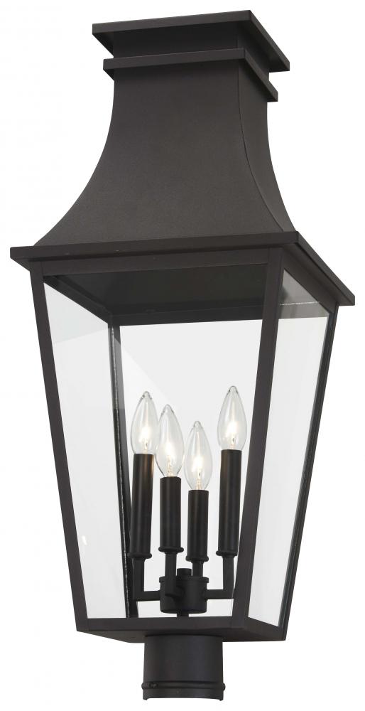 GLOUCESTER- 4 LIGHT OUTDOOR POST MOUNT 12"