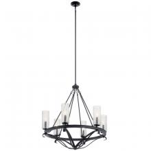 Kichler 52009BK - Krysia™ 6 Light Chandelier Black