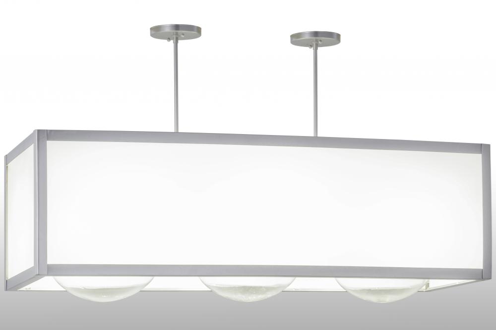 44"L Quadrato Convex 3 LT Oblong Pendant