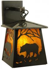 Meyda Green 138044 - 7.25"W Stillwater Grizzly Bear Wall Sconce