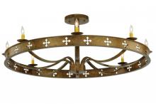 Meyda Green 138435 - 48" Wide Byzantine 8 Light Semi-Flushmount