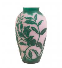 Meyda Green 14007 - 10" High Cameo Vase