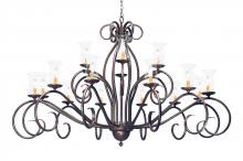 Meyda Green 157991 - 72" Wide Sienna 18 Light Two Tier Chandelier