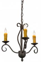 Meyda Green 164383 - 18" Wide Sienna 3 Light Chandelier