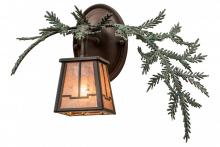 Meyda Green 164591 - 16" Wide Pine Branch Valley View Right Wall Sconce