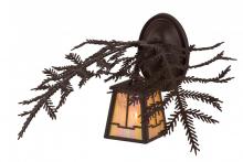 Meyda Green 166568 - 16"W Pine Branch Valley View Wall Sconce