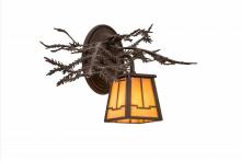 Meyda Green 170877 - 16"W Pine Branch Valley View Left Wall Sconce
