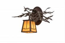 Meyda Green 170878 - 16"W Pine Branch Valley View Right Wall Sconce