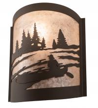 Meyda Green 200795 - 10" Wide Canoe At Lake Right Wall Sconce