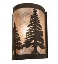 Meyda Green 200797 - 8" Wide Tall Pines Right Wall Sconce