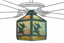 Meyda Green 22339 - 13"W Ducks in Flight Fan Light