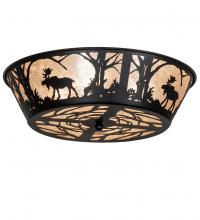 Meyda Green 225869 - 23" Wide Moose at Dawn Flushmount