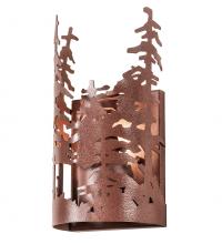 Meyda Green 31254 - 5" Wide Tall Pines Wall Sconce