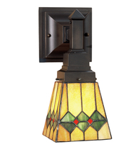 Meyda Green 48189 - 5" Wide Martini Mission Wall Sconce