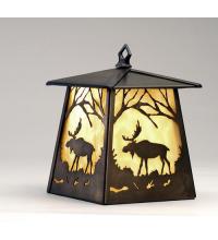 Meyda Green 82636 - 7" Wide Moose at Dawn Hanging Wall Sconce