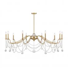 Savoy House 1-7504-10-322 - Mariposa 10-Light Chandelier in Warm Brass