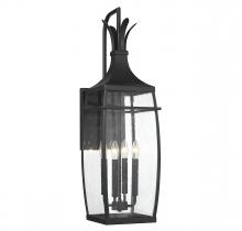 Savoy House 5-764-BK - Montpelier 4-Light Outdoor Wall Lantern in Matte Black