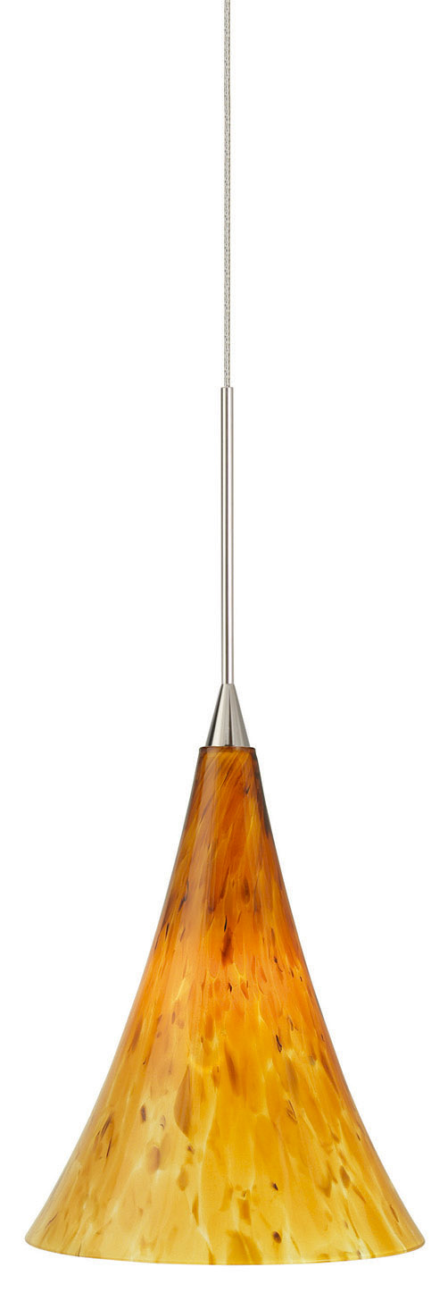 Pendant Belle Amber Bronze GY6.35 Xenon 35W Monopoint Canopy