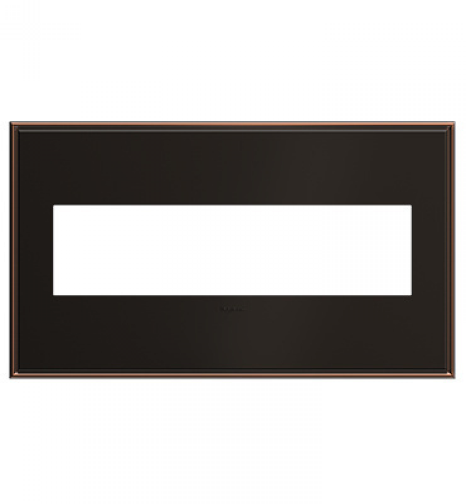 adorne? Oil-Rubbed Bronze Four-Gang Screwless Wall Plate