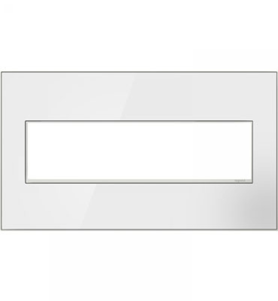 adorne? Mirror White Four-Gang Screwless Wall Plate