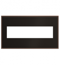 Legrand AWC4GOB4 - adorne? Oil-Rubbed Bronze Four-Gang Screwless Wall Plate