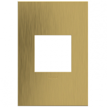 Legrand AWC1G2BSB4 - adorne? Brushed Satin Brass One-Gang Screwless Wall Plate