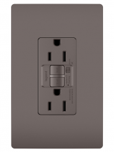 Legrand 1597TRA - radiant? 15A Tamper Resistant Self Test GFCI Outlet with Audible Alarm, Brown