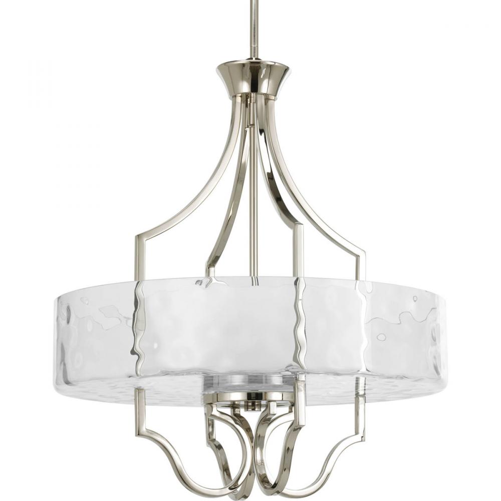 Caress Three-Light Inverted Pendant