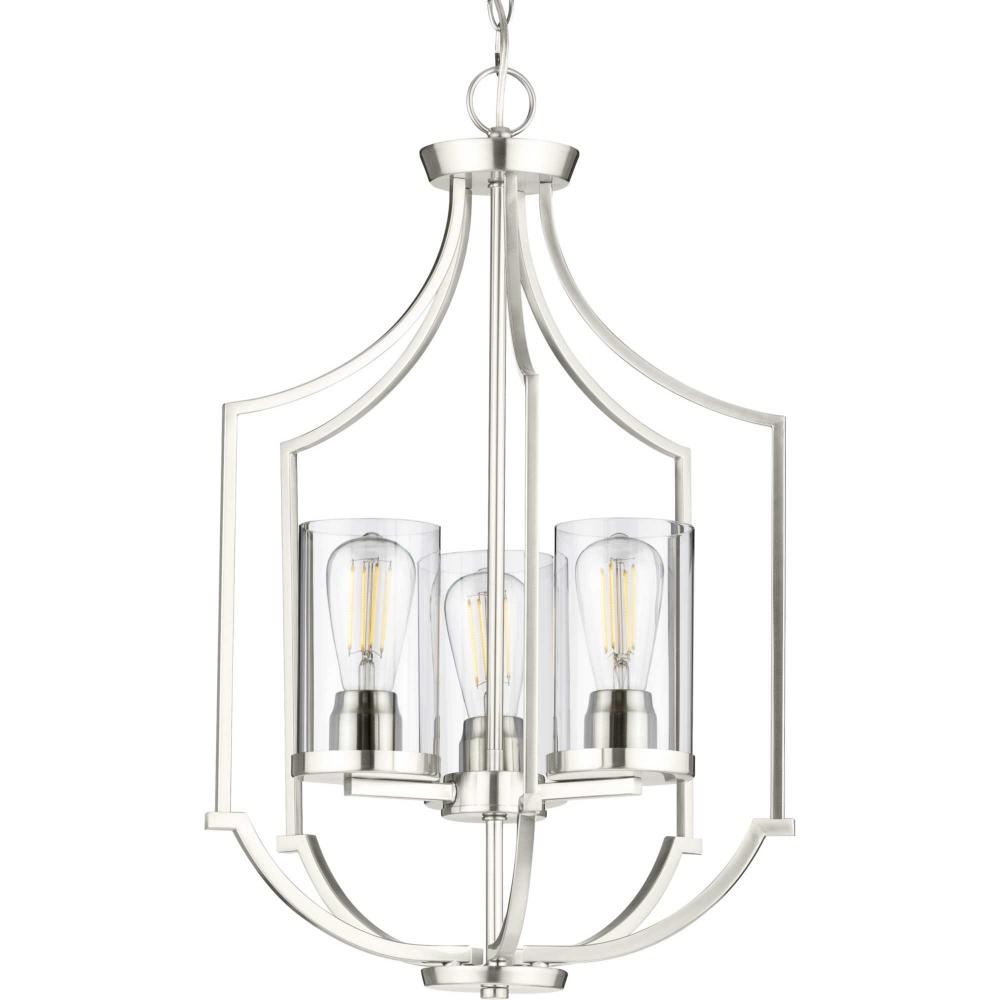 Lassiter Collection Three-Light Brushed Nickel Foyer