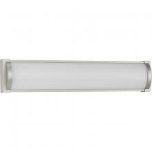 Progress P300408-009-30 - Barril Collection 24 in. Brushed Nickel Medium Modern Integrated LED Linear Vanity Light