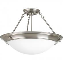 Progress P3569-09 - Eclipse Collection Three-Light 19-3/8" Close-to-Ceiling