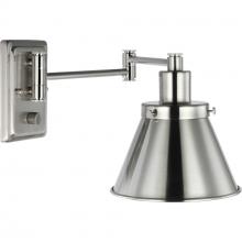 Progress P710085-009 - Hinton Collection Brushed Nickel Swing Arm Wall Light