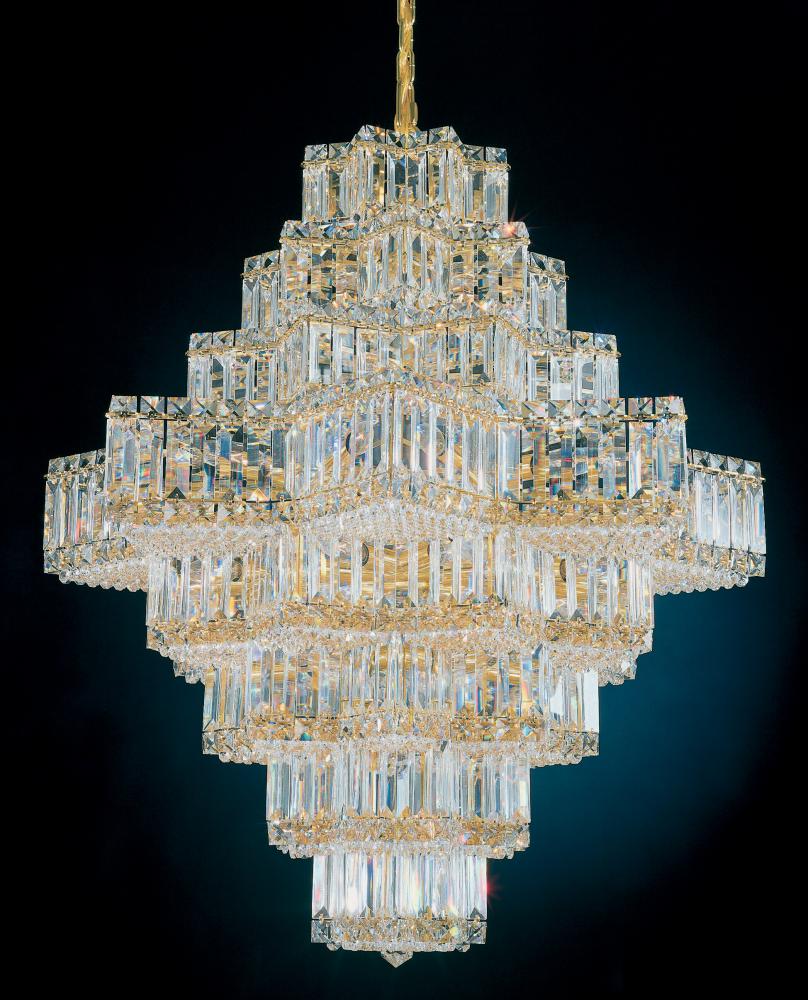 Equinoxe 45 Light 120V Chandelier in Aurelia with Clear Optic Crystal