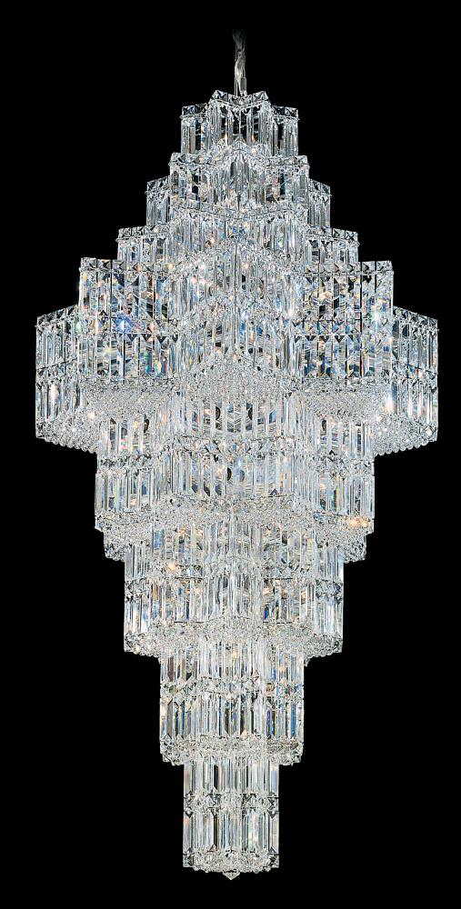 Equinoxe 63 Light 120V Chandelier in Aurelia with Clear Optic Crystal