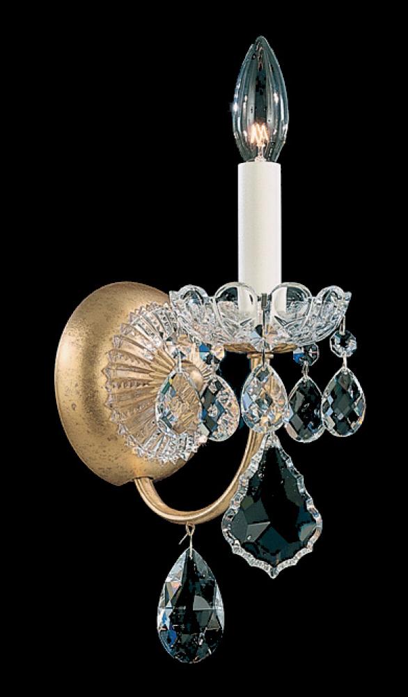 New Orleans 1 Light 120V Wall Sconce in Aurelia with Clear Heritage Handcut Crystal