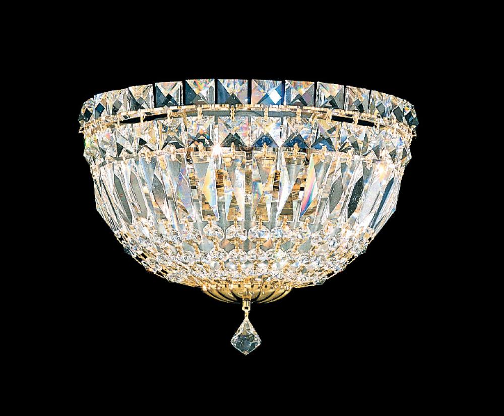 Petit Crystal Deluxe 3 Light 120V Wall Sconce in Aurelia with Clear Optic Crystal
