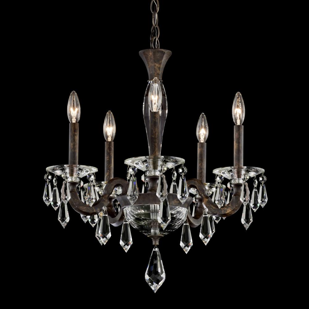 Napoli 5 Light 120V Chandelier in French Gold with Radiance Crystal