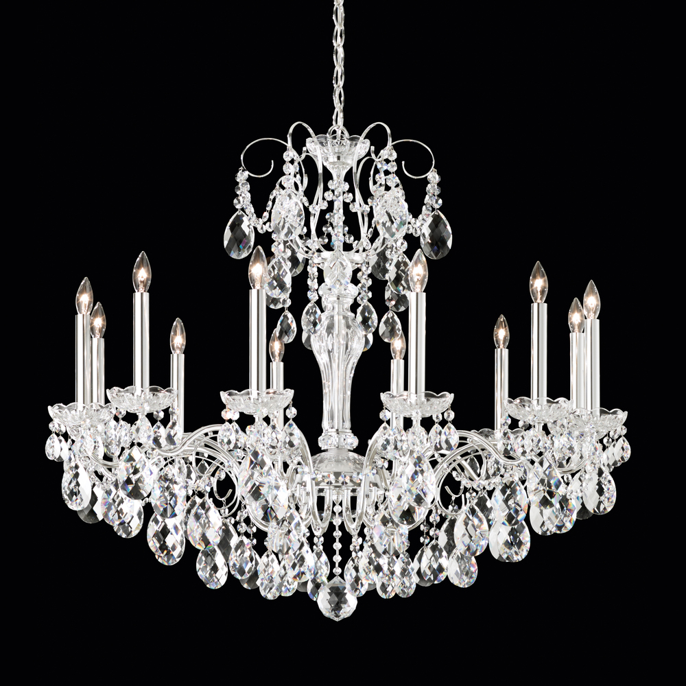 Sonatina 12 Light 120V Chandelier in Aurelia with Clear Heritage Handcut Crystal
