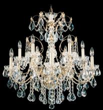 Schonbek 1870 1712-211 - Century 12 Light 120V Chandelier in Aurelia with Clear Heritage Handcut Crystal