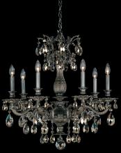 Schonbek 1870 5677-27H - Milano 7 Light 120V Chandelier in Parchment Gold with Heritage Handcut Crystal