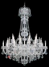 Schonbek 1870 6861-211H - Olde World 45 Light 120V Chandelier in Aurelia with Clear Heritage Handcut Crystal