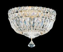 Schonbek 1870 5891-211O - Petit Crystal Deluxe 4 Light 120V Flush Mount in Aurelia with Clear Optic Crystal