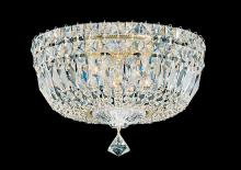 Schonbek 1870 5892-211O - Petit Crystal Deluxe 5 Light 120V Flush Mount in Aurelia with Clear Optic Crystal