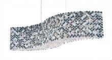 Schonbek 1870 RE3214O - Refrax 13 Light 120V Linear Pendant in Polished Stainless Steel with Clear Optic Crystal