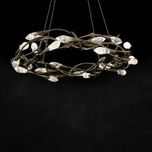 Schonbek 1870 S2434-47OH - Secret Garden 35in LED 3500K 120V-277V Pendant in Antique Pewter with Optic Haze Quartz