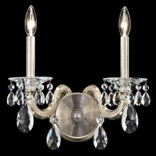 Schonbek 1870 S8602N-22R - San Marco 2 Light 120V Chandelier in Heirloom Gold with Clear Radiance Crystal