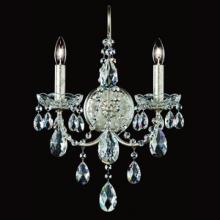 Schonbek 1870 ST1939N-211H - Sonatina 2 Light 120V Wall Sconce in Aurelia with Clear Heritage Handcut Crystal