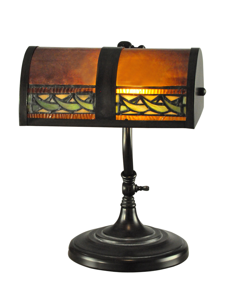 Egyptian Mica and Tiffany Desk Lamp